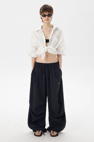 [MASONPRINCE] Lightweight Nylon Parachute Pants