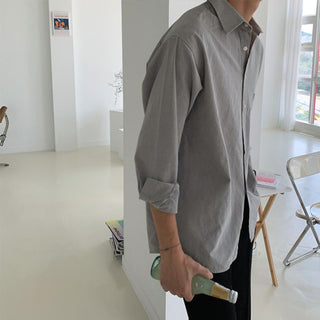 Khaki Gray Heavy Cotton Shirt (5 colors)