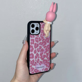 [MADE] Leopard Pink Glass Bumper iPhone Case