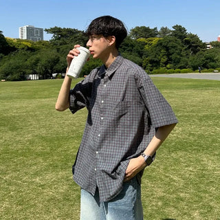 Pocket check shirt