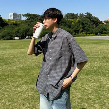 Pocket check shirt