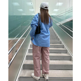 Oversized cotton shirt