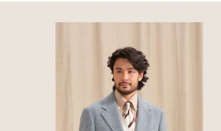 [CULTUM] Merino Wool Blend Herringbone Suit