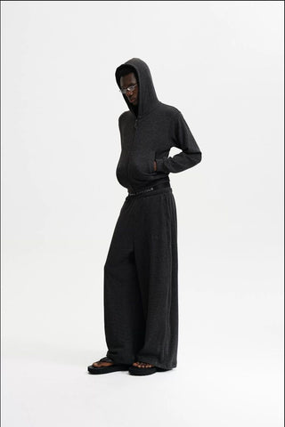 [MASONPRINCE] Nano Fleece Zip-Up Hoodie & Pants Set