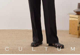 [CULTUM] Relaxed Washable Pleated Trousers