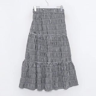 Checked cantan skirt
