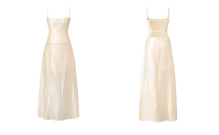 [NOTAWEAR] Faux Two-piece Cutout Sling  Dress