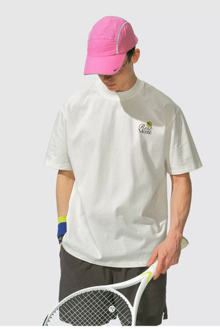 [Monterest] Tennis Print Cotton T-Shirt