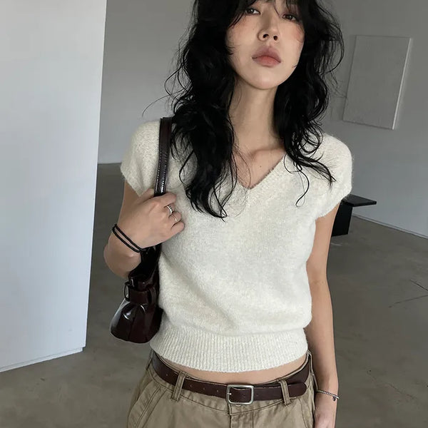about half sleeveless knit (3c)