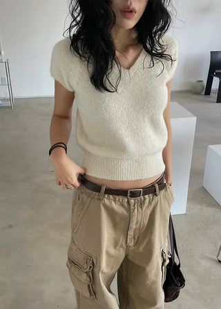 about half sleeveless knit (3c)