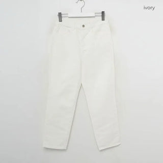 Straight cotton pants