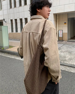 Knitted shoulder bag