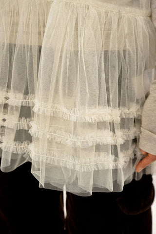 [Moromoro2] Layered Mesh Lace Camisole  Dress