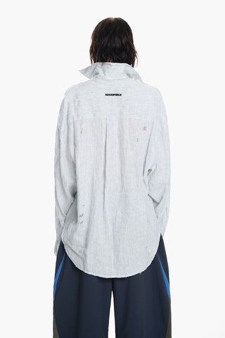 MASONPRINCE Linen Washed Striped Shirt