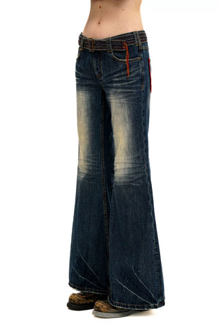 [Moromoro2] Washed Denim Fringe  Collection
