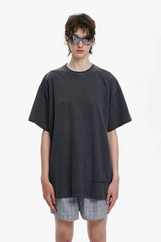 [MASONPRINCE] Washed Embossed Logo Top (3 Versions)