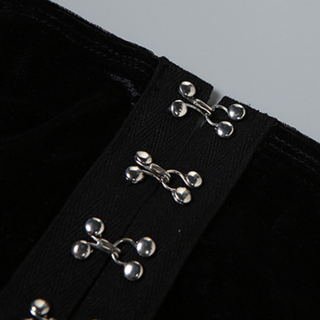 Button backless contrast tube mini dress