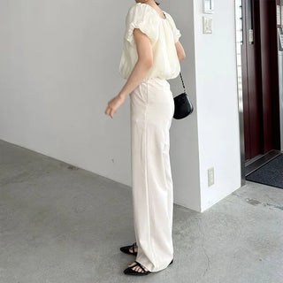 Chiffon shirred blouse