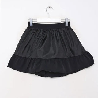 Ribbon Shirring Mini Skirt