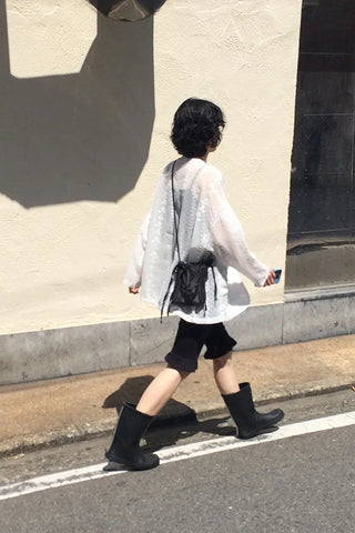 See-through stitch jacket
