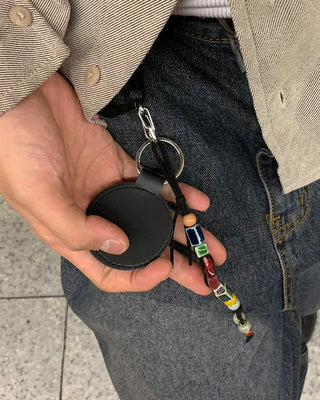 Long beaded key ring