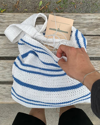 Border knit eco bag