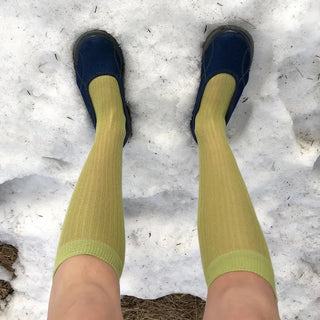See-through knee-high socks