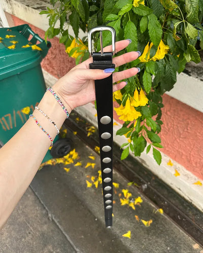 Big round studded belt