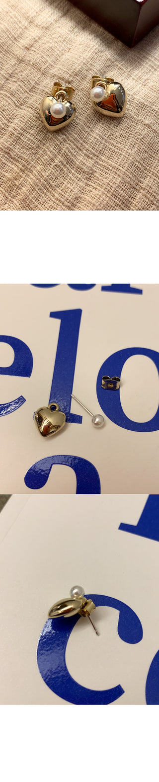 Heart-shaped earrings
