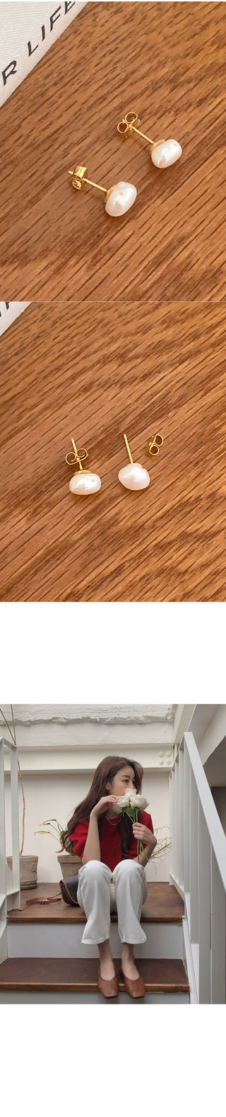 Luxury pearl earrings