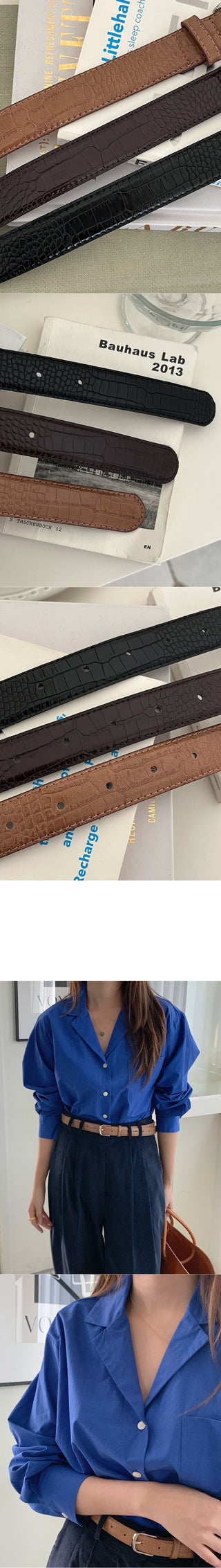 Leather belt