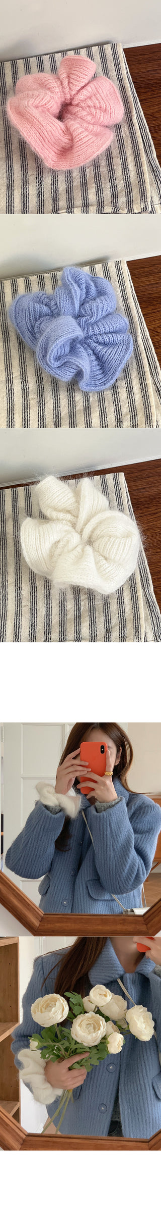 Angora Scrunchie