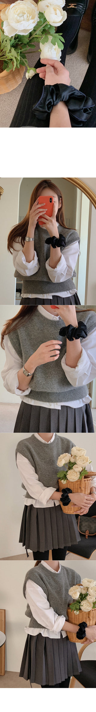 Satin scrunchie