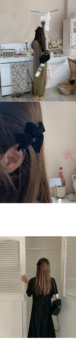 Beboni Velvet Ribbon Hairpin