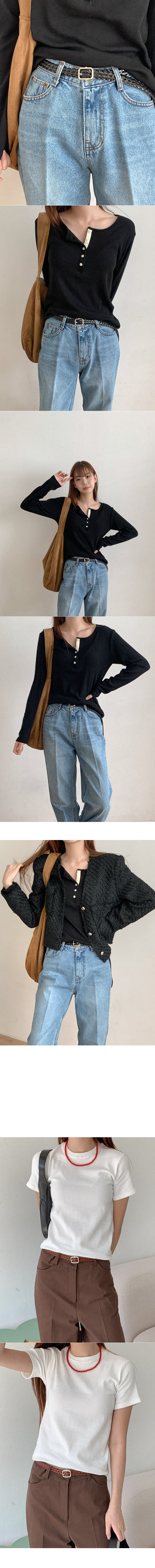 Leather mesh belt