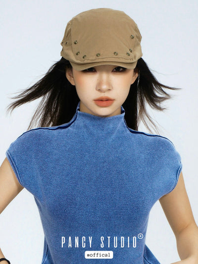 RIVET BERET FLAT CAP