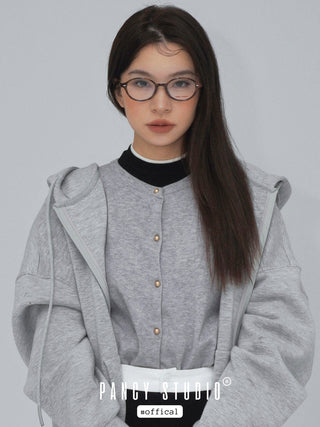 OVAL FRAME CLEAR LENS GLASSES