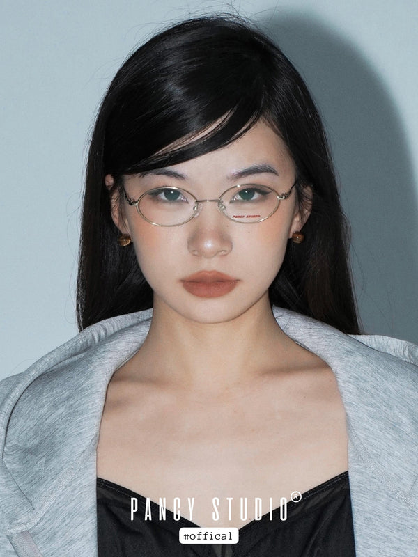 RETRO OVAL FRAME GLASSES