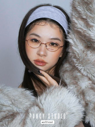 RETRO POLISHED METAL FRAME GLASSES
