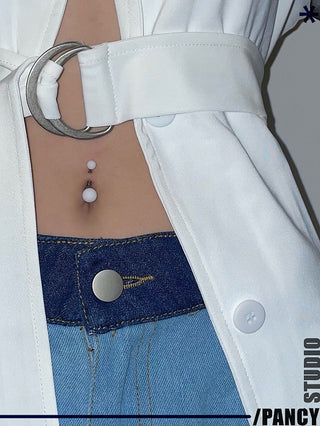 COLORED NAVEL STUD