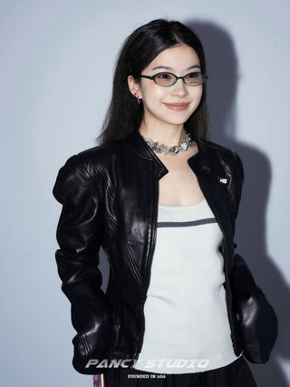 Y2K OVAL GRADIENT PLAIN GLASSES