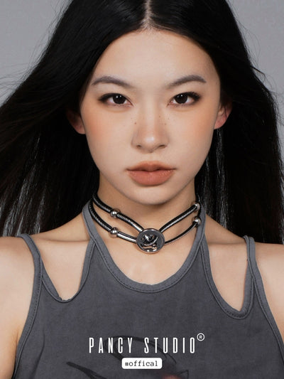 DOUBLE LAYER ROPE COLLAR NECKLACE