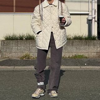 Straight corduroy pants