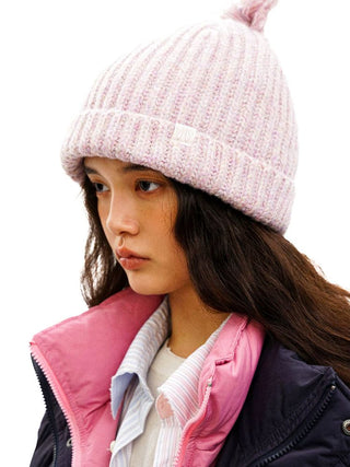 [Moromoro2] Wool Blend Tassel Knot Beanie