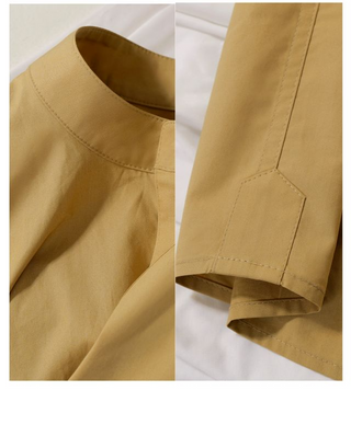 [CULTUM] Cotton Stand Collar Shirt/Shorts