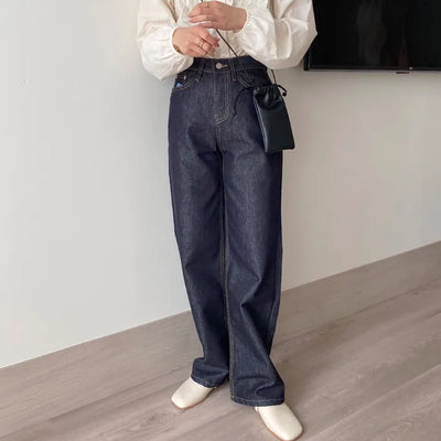 dail deep denim pants