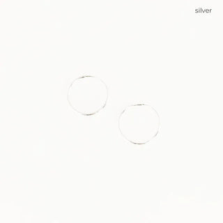 Simple hoop earrings