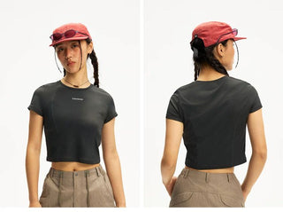 [Monterest] Quick-Dry Slim Fit Cropped Sports Tee