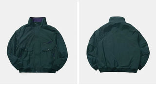 [Monterest] Water-Resistant Stand Collar Work Jacket