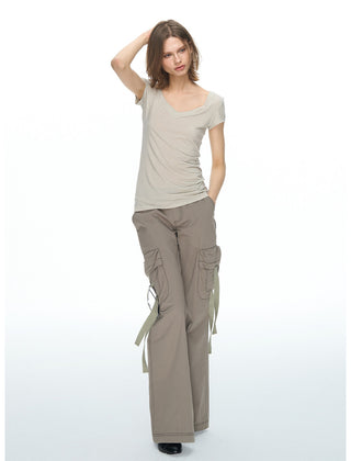 [NECY] Utility Cargo Strap Pants